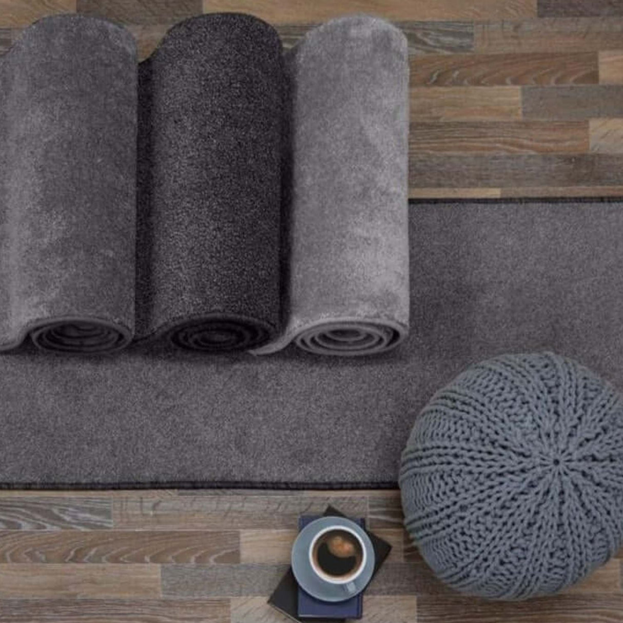 Relay Grey Recycled Low Pile Rug by The Rugs
