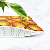 Shadowbright Mustard and Orange 70s Retro Make Up Bag - 24cm x 19cm