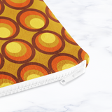 Shadowbright Mustard and Orange 70s Retro Make Up Bag - 24cm x 19cm