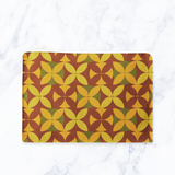 Shadowbright Brown and Green Retro Make Up Bag - 24cm x 19cm