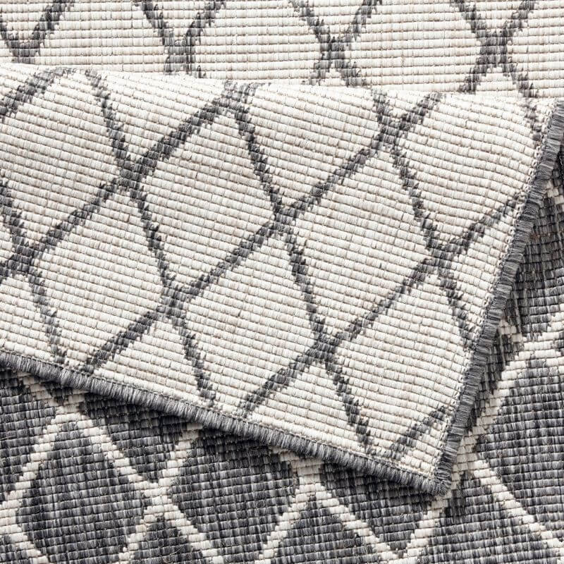 Reversible Indoor‑Outdoor Geometric Flatweave Rug by The Rugs