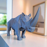Filamora Studios 3D Printed Rhino Sculpture