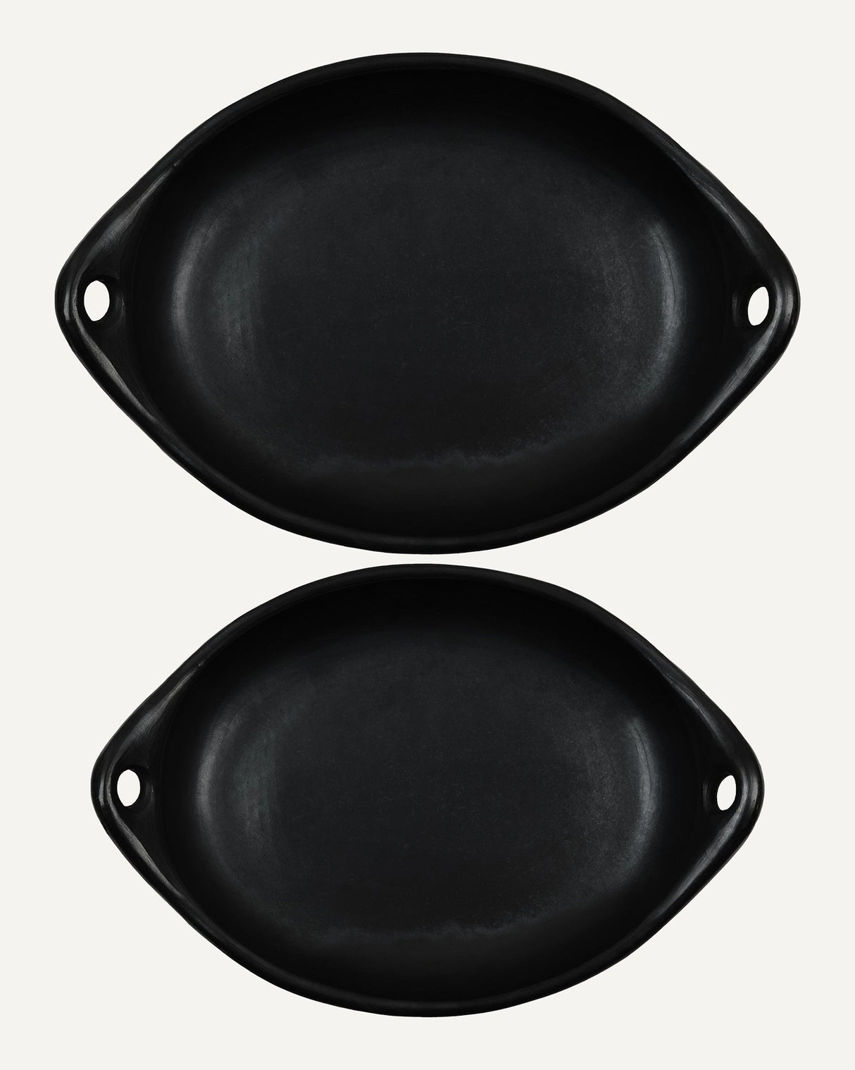 CasaLatina Chamba Black Clay Roasting Dish - Set of 2