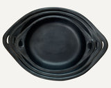 CasaLatina Chamba Black Clay Roasting Dish - Set of 3