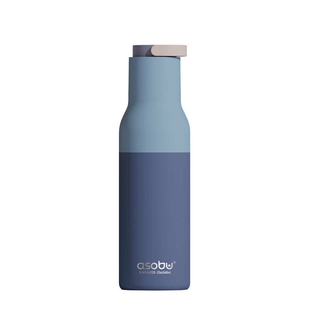 Asobu Metro Vacuum Insulated Bottle, 500ml, Pastel Blue [Special Edition]