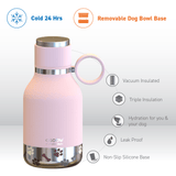 Asobu Dog Bowl Bottle, 1L, Pink