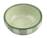 Selbrae House Green Stripe Ceramic Dip Bowl