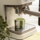 Selbrae House Green Stripe Ceramic Espresso Cup