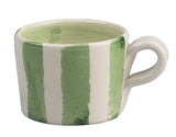 Selbrae House Green Stripe Ceramic Espresso Cup