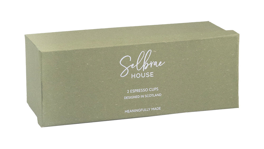 Selbrae House Flora Stripe 2 Ceramic Espresso Cups