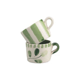 Selbrae House Flora Stripe 2 Ceramic Espresso Cups