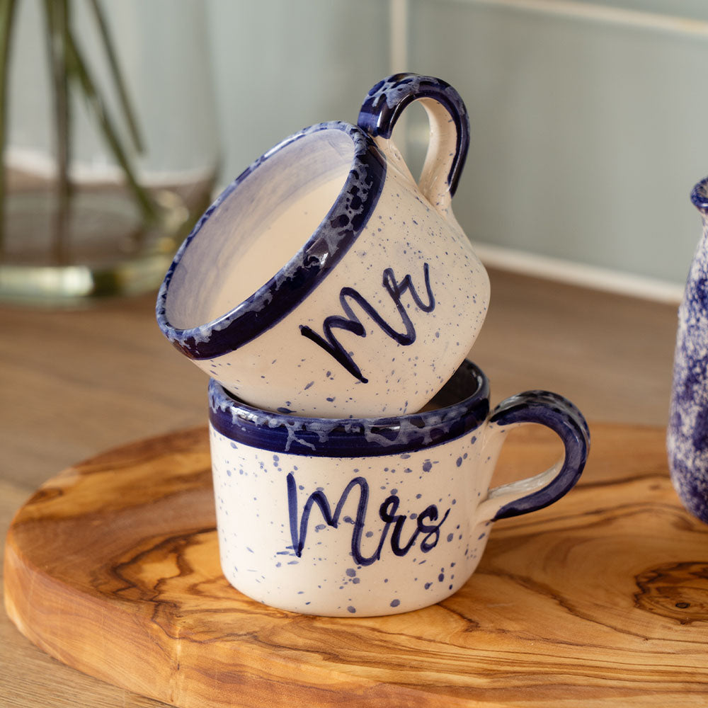 Selbrae House Mr & Mrs 2 Ceramic Espresso Cups