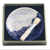 Selbrae House Wave Ceramic Garlic Grater & Brush Set