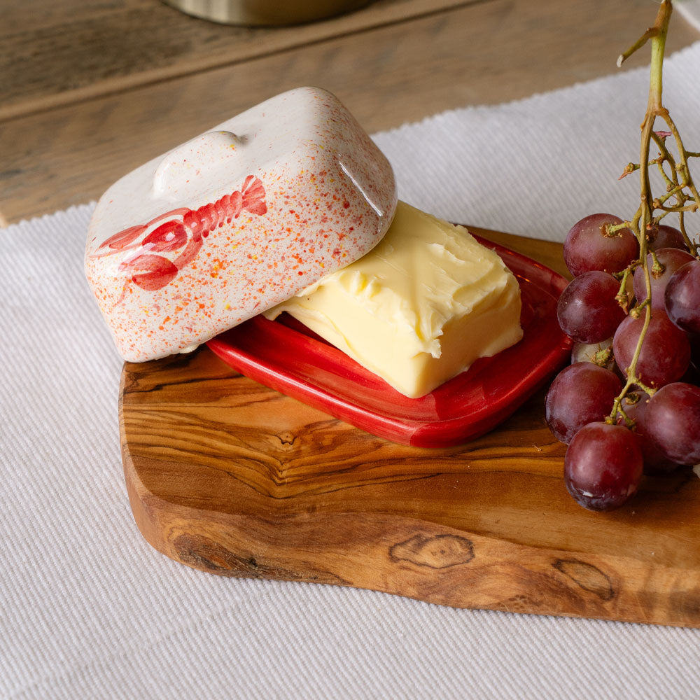 Selbrae House Red Lobster Mini Ceramic Butter Dish