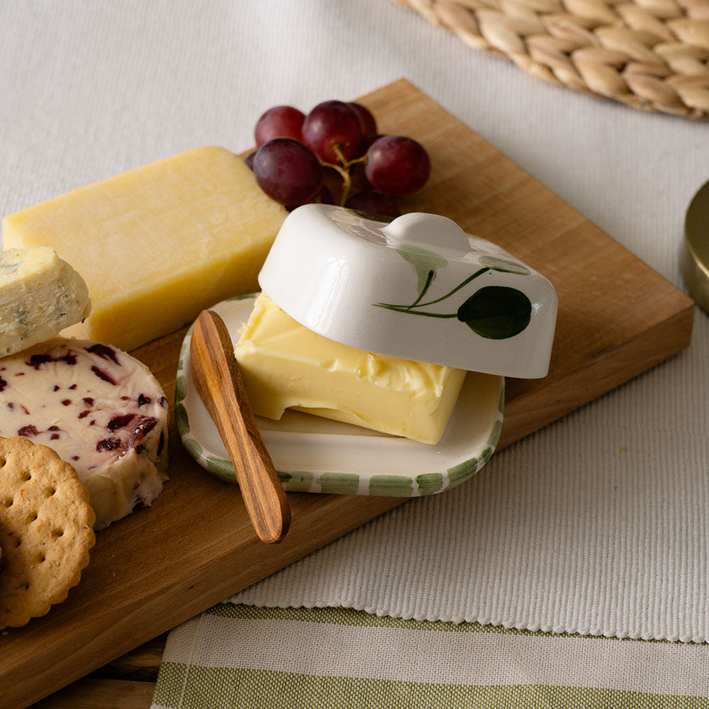 Selbrae House Flora Mini Ceramic Butter Dish & Knife Set