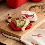 Selbrae House Red Lobster Mini Ceramic Butter Dish & Knife Set