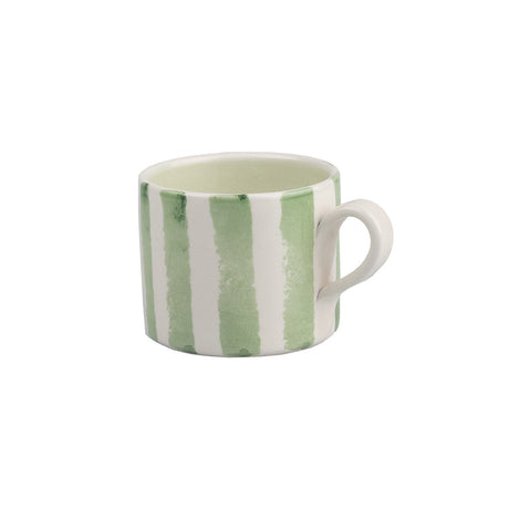 Selbrae House Green Stripe Large Ceramic Mug