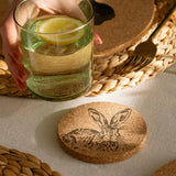 Selbrae House Hare Single Cork Coaster