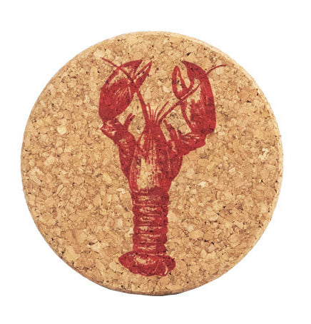 Selbrae House Red Lobster Single Cork Coaster