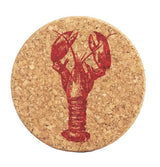 Selbrae House Red Lobster Single Cork Coaster