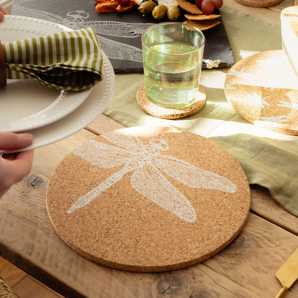Selbrae House Dragonfly Cork Place Mat