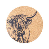 Highland Cow Selbrae House Cork Place Mat