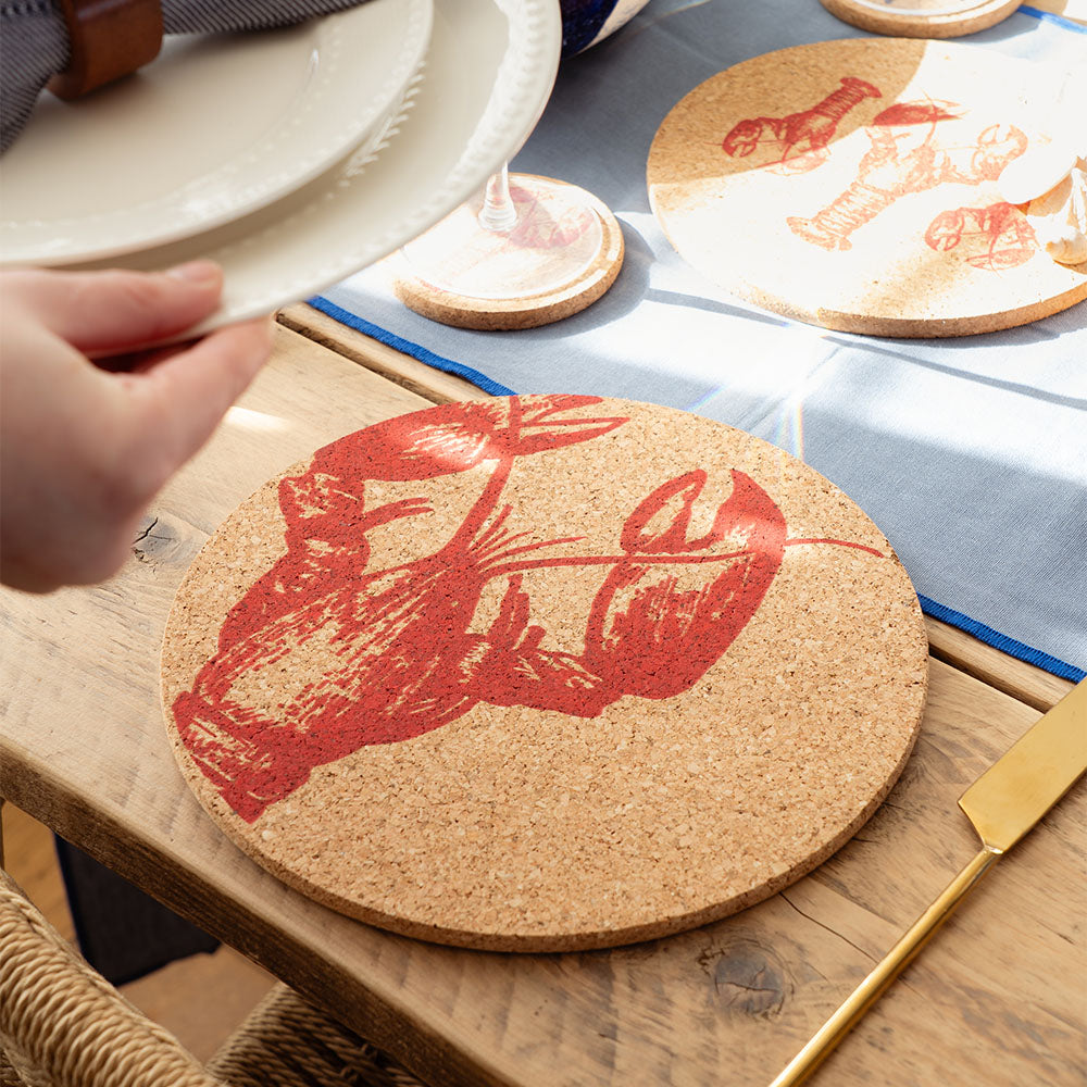 Selbrae House Red Lobster Cork Place Mat