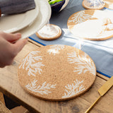 Selbrae House White Coral Cork Place Mat
