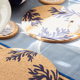 Selbrae House Blue Coral Cork Pot Stand