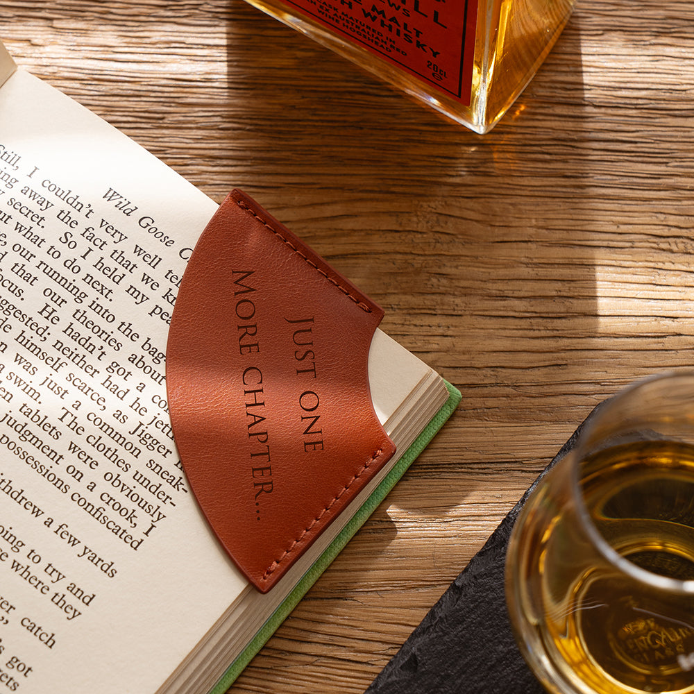 Selbrae House Book Quote Leather Corner Bookmark