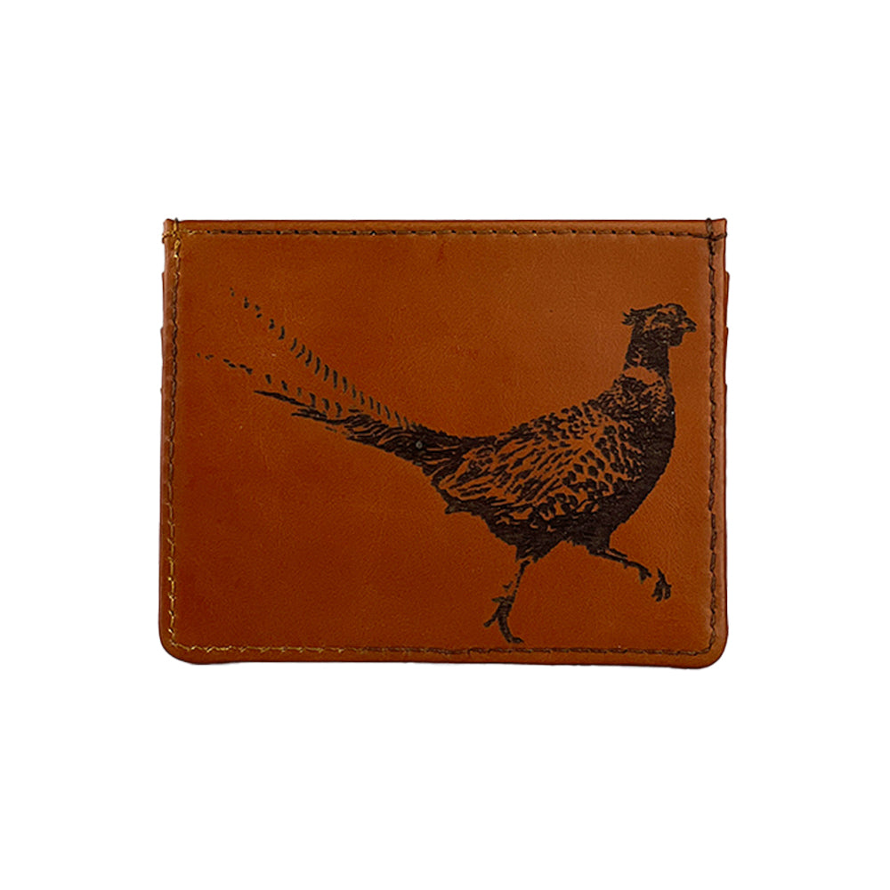 Selbrae House Pheasant Leather Card Wallet