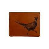 Selbrae House Pheasant Leather Card Wallet