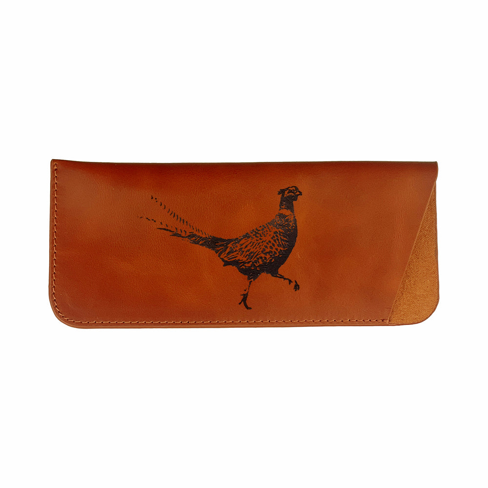 Selbrae House Pheasant Leather Glasses Case