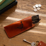 Selbrae House Pheasant Leather Glasses Case