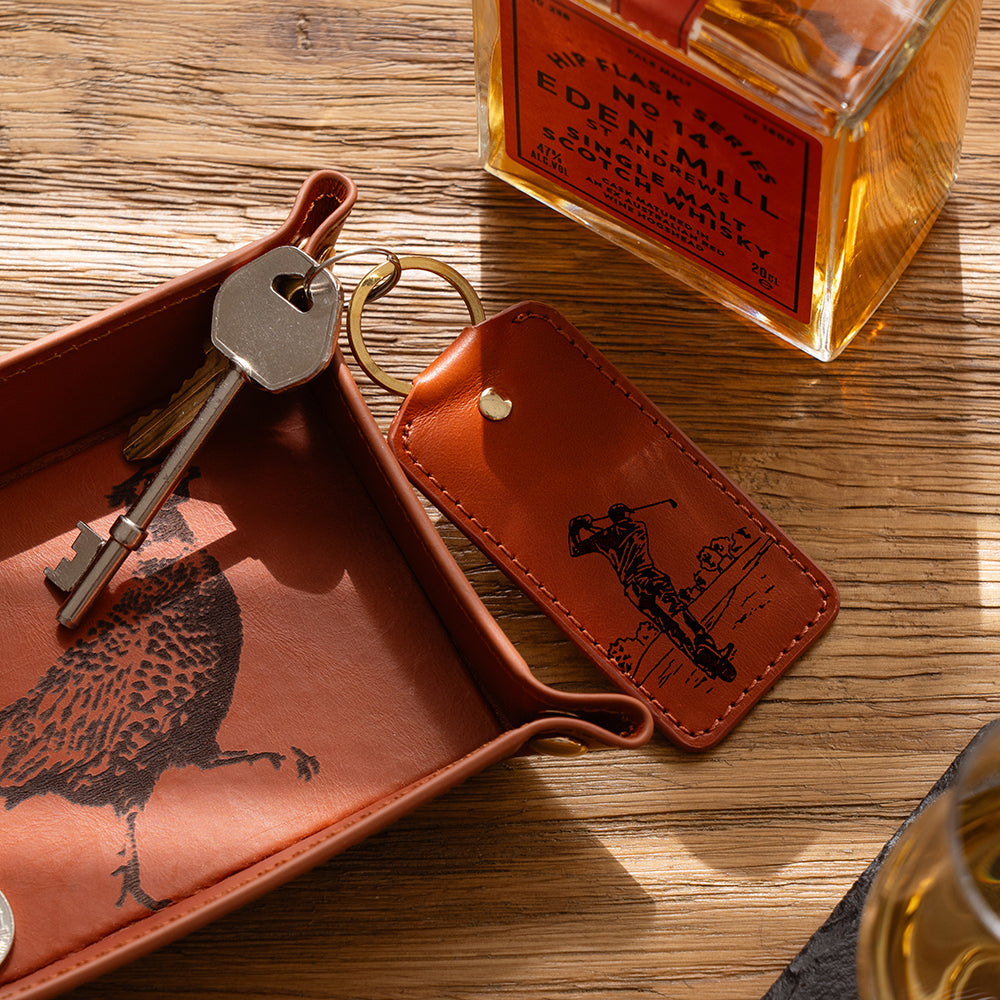Selbrae House Golf Leather Keyring
