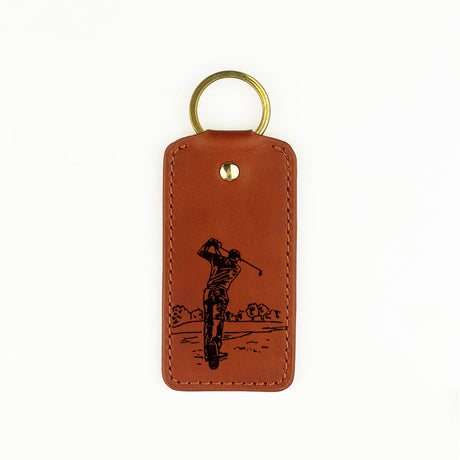 Selbrae House Golf Leather Keyring