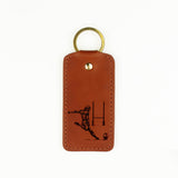 Selbrae House Rugby Leather Keyring