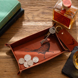 Selbrae House Pheasant Leather Trinket Tray
