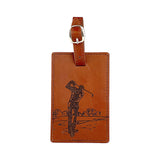 Selbrae House Golf Leather Luggage Tag