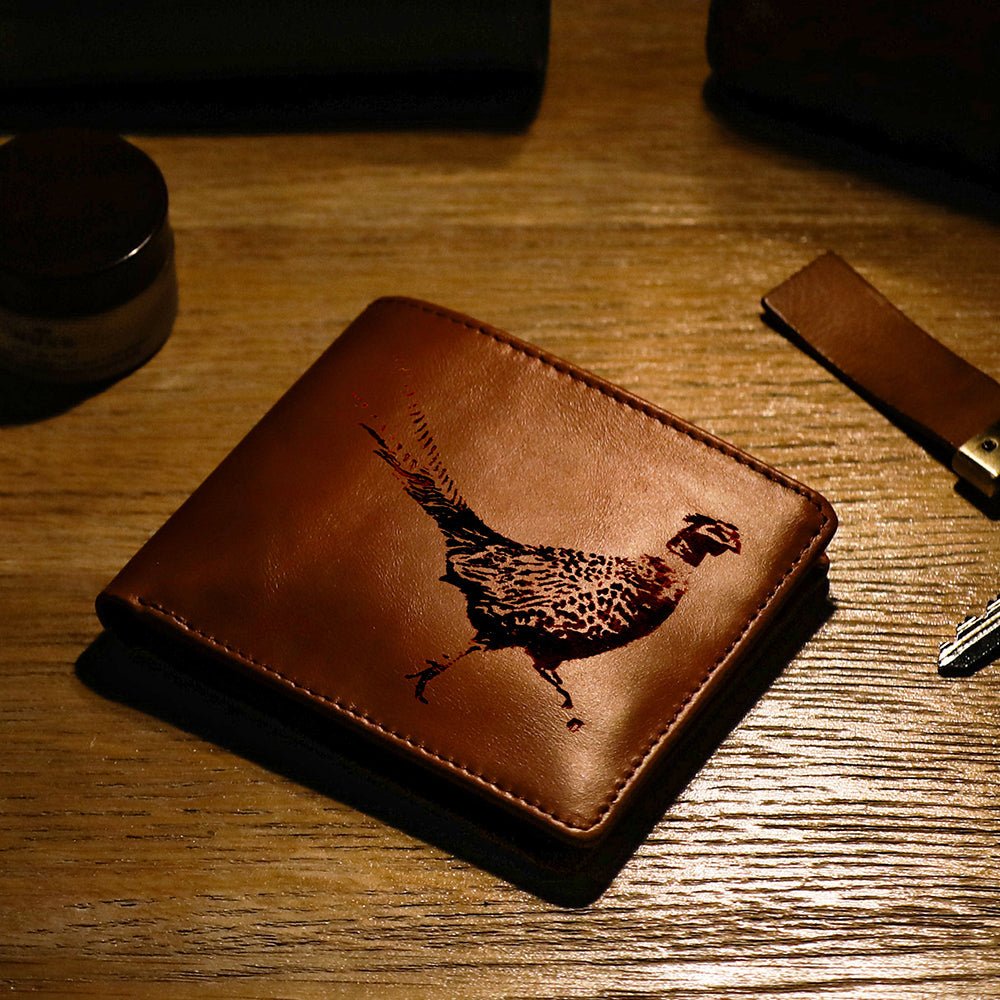 Selbrae House Pheasant Leather Wallet