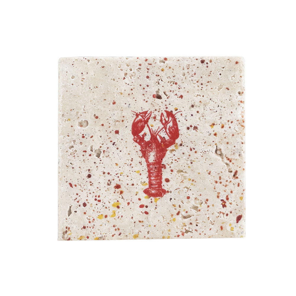 Selbrae House Red Lobster Single Stone Coaster