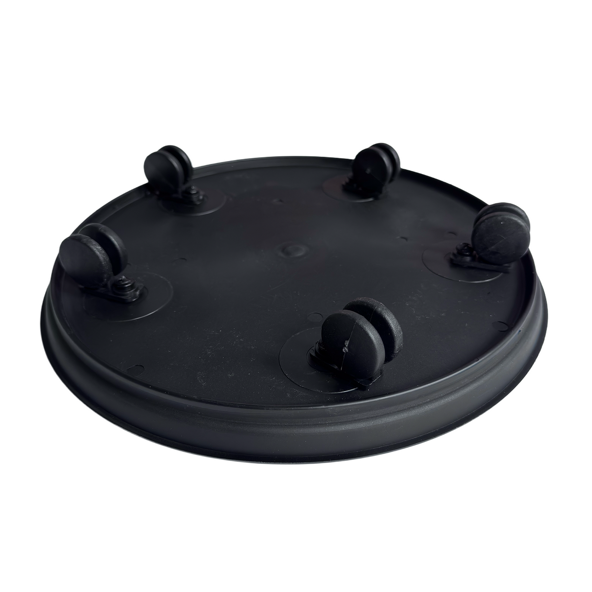 Etree Patio Pot Trolley Set of 2 Black – Medium 30cm & Large 38cm