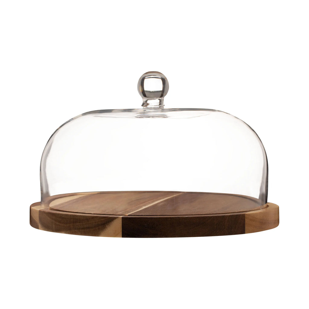 Ravenhead Selected Cheese and Cake Dome with Wooden Board, 26cm