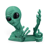 Filamora Studios Green Alien Bookend Set
