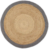 Bordered Grey Jute | The Rugs