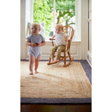 Bordered Grey Jute | The Rugs