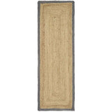 Bordered Grey Jute | The Rugs