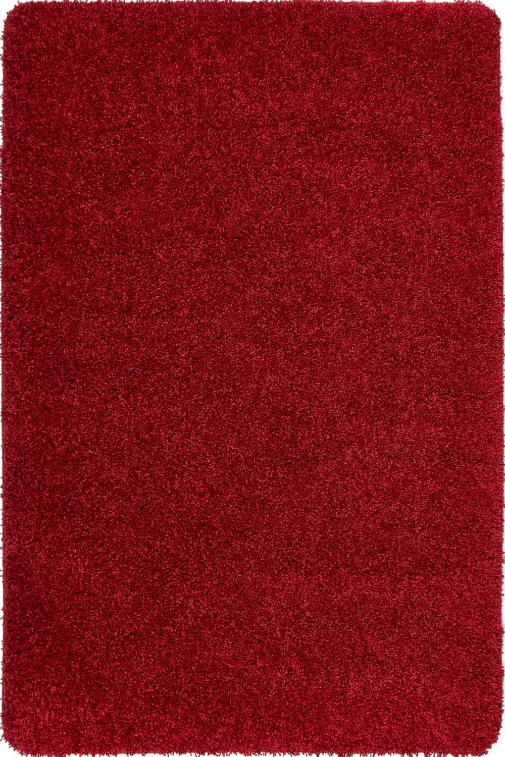 Washable Red Shaggy Rug - The Rugs
