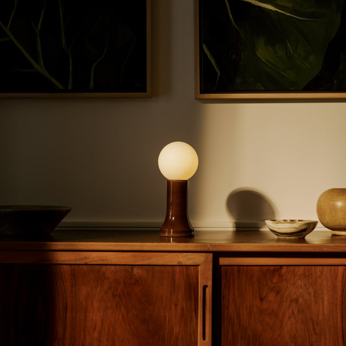 Tala Shore Table Lamp in Bottle Brown