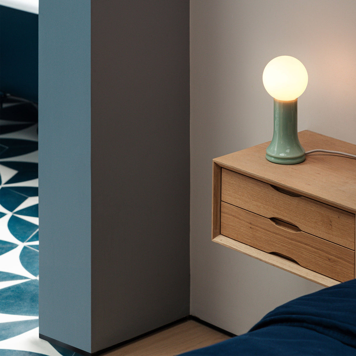 Tala Shore Table Lamp in Sea Green - Set of 2